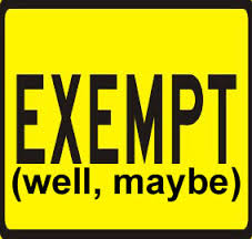 exempt well maybe